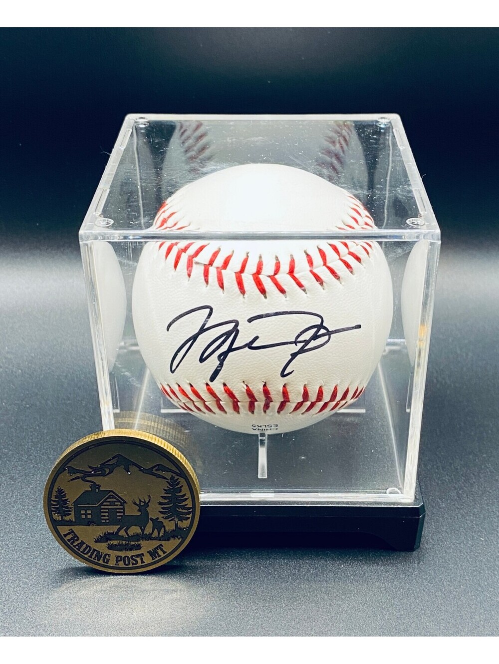 Michael Jordan Signed Baseball In Case With COA (PC489744)